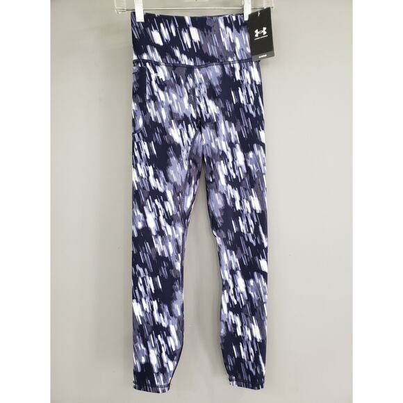NEW - HAS POCKET XS Fitted Motion Ankle Leggings Under ARmour Gym RUnning Yoga - Picture 1 of 5